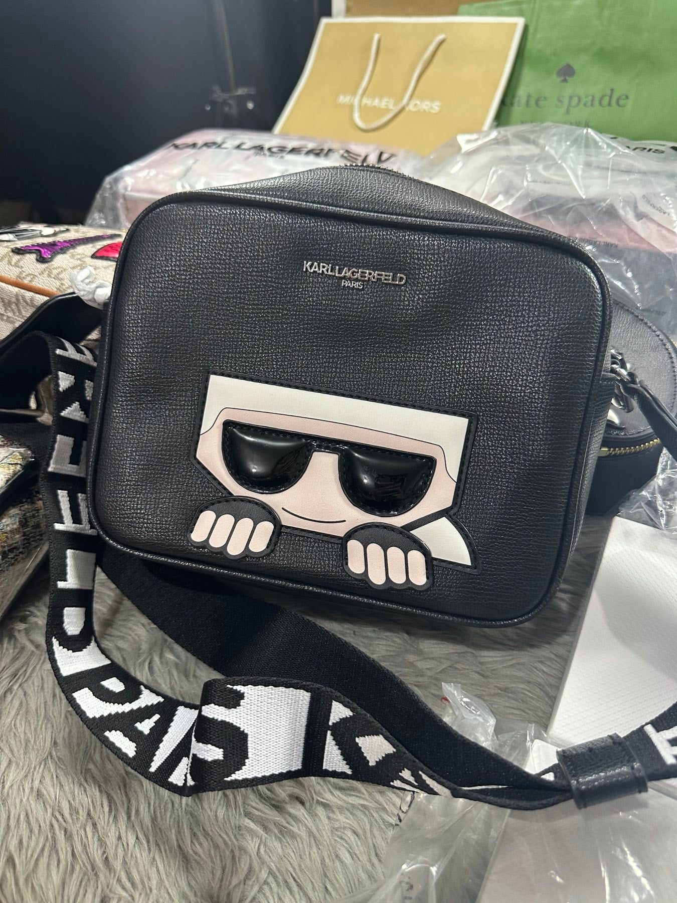 Crossbody Bag Sacoche Lagerfeld Black Sac Karl Lagerfeld Prix Karl