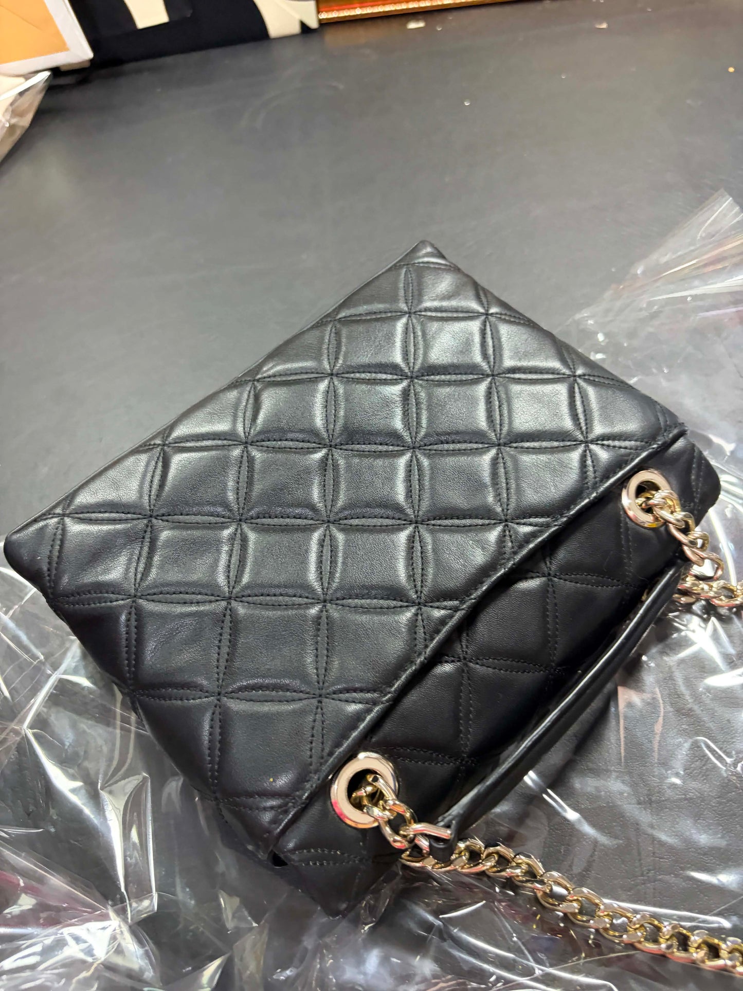 ORIG Preloved KS Natalia Small Flap Crossbody Black Bag