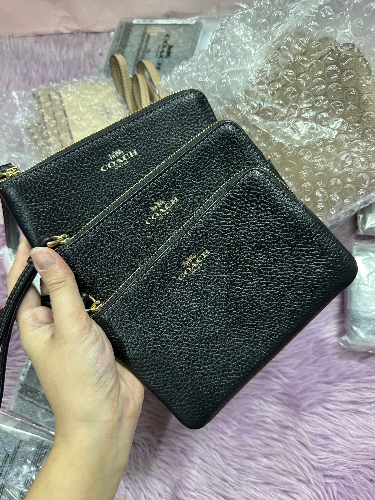 ORIG & IMPORTED CCH Corner Zip Small Wristlet Card Purse Wallet