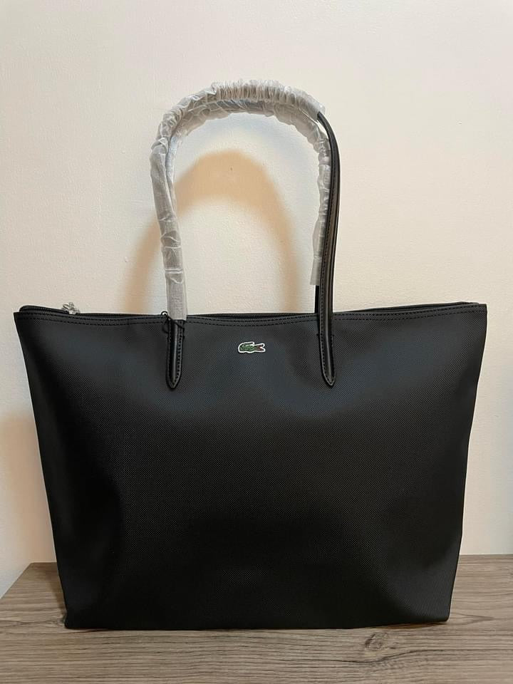 AUTHENTIC/ORIGINAL LACOSTE Women's Concept Zip Tote Bag - ORIGINAL, US IMPORTED