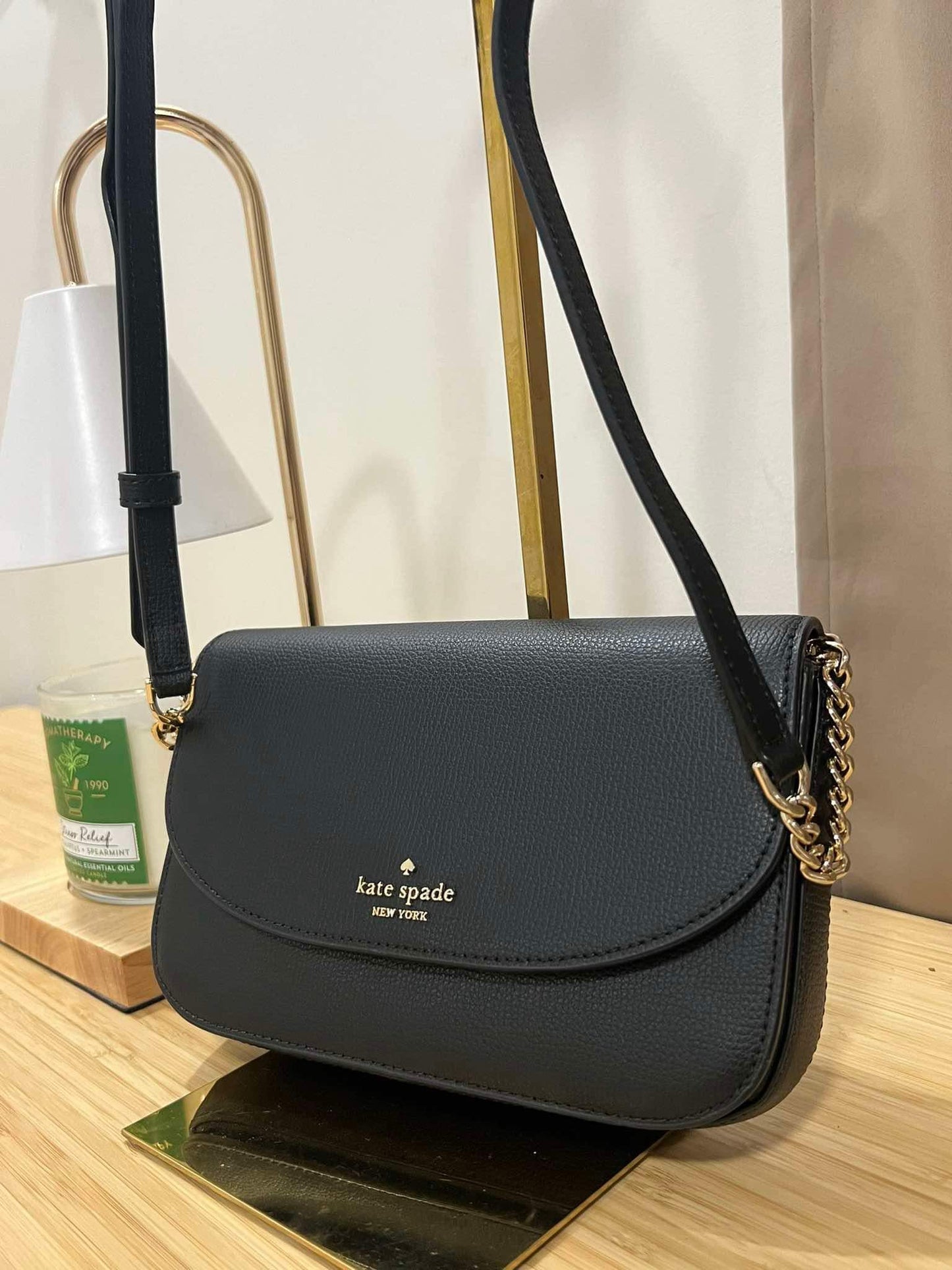 AUTHENTIC/ORIGINAL Preloved KateSpade KS Kristi Crossbody Small Black Bag