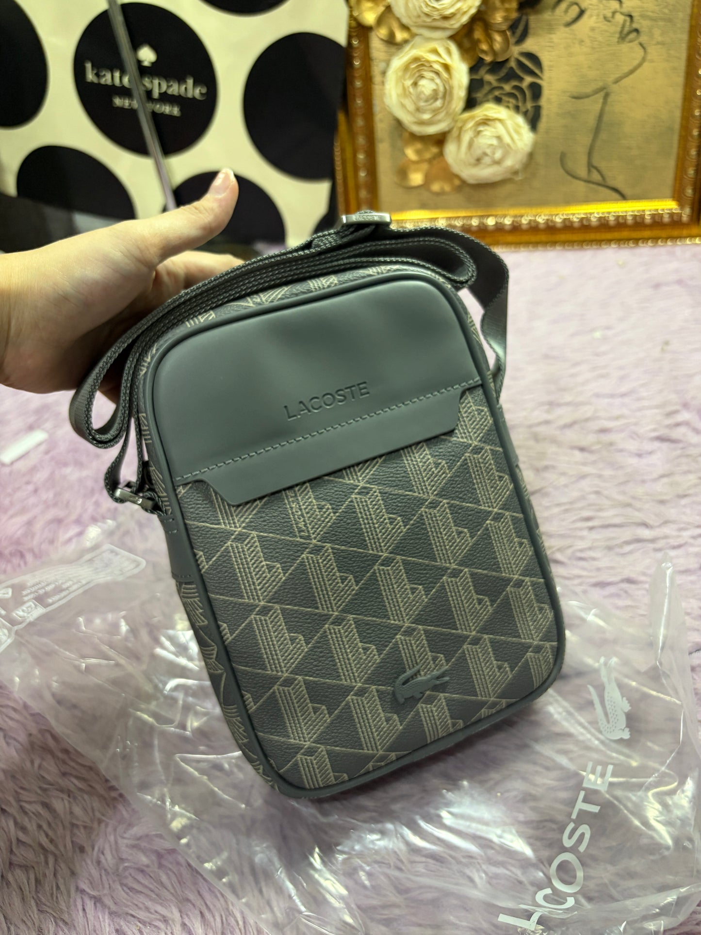 ORIG & IMPORTED LCT The Blend Satchel Small Men’s Phone Gray/Black Bag