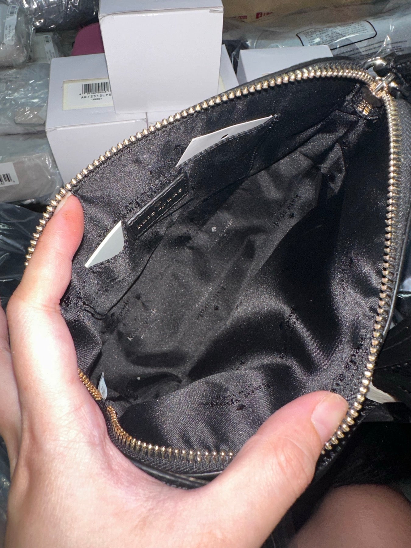 AUTHENTIC/ORIGINAL KateSpade KS Hanna Leather Crossbody Dome Black Bag