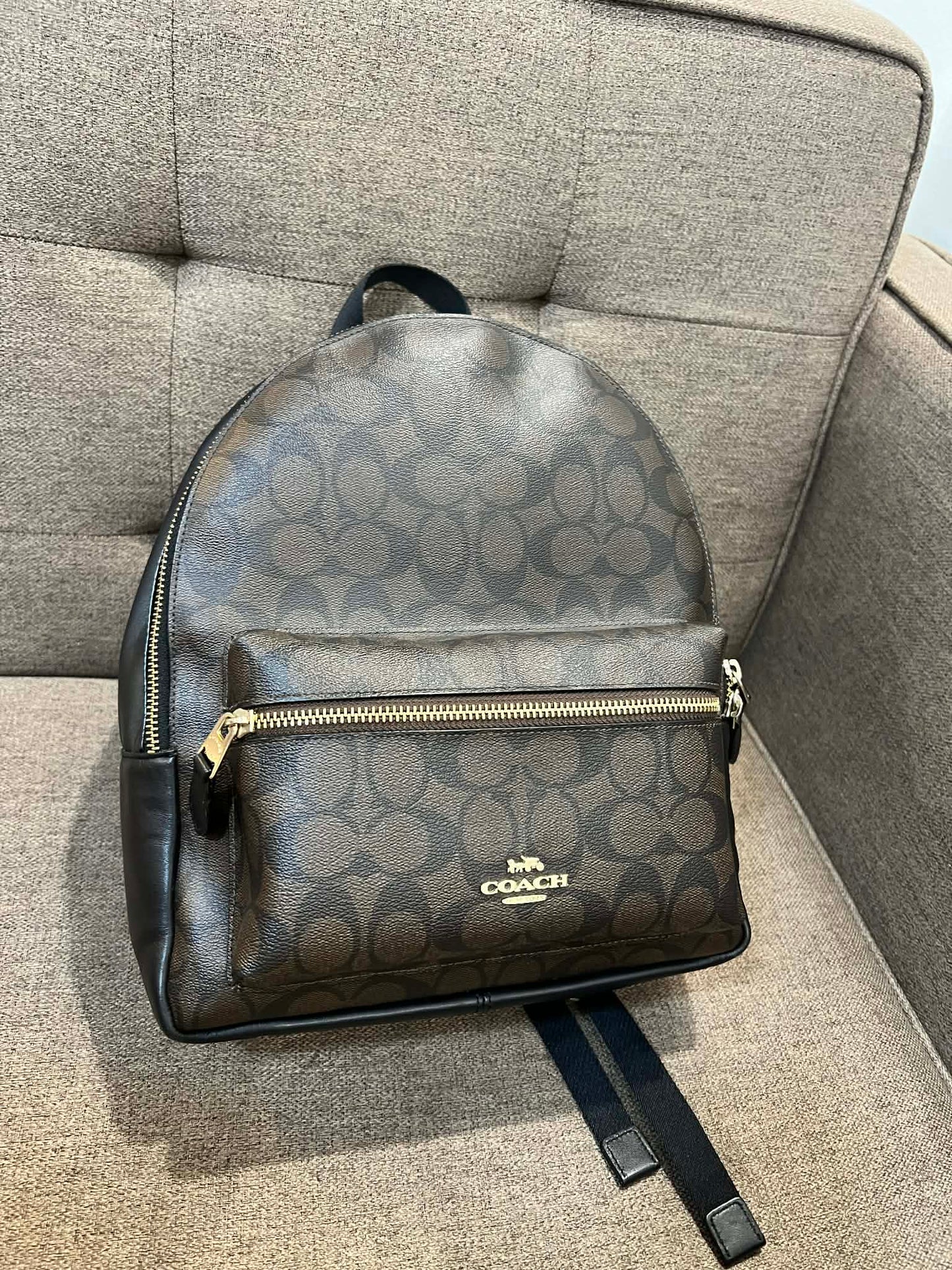 ORIG Preloved CCH Charlie Medium and Large Saddle Brown Backpack Bag