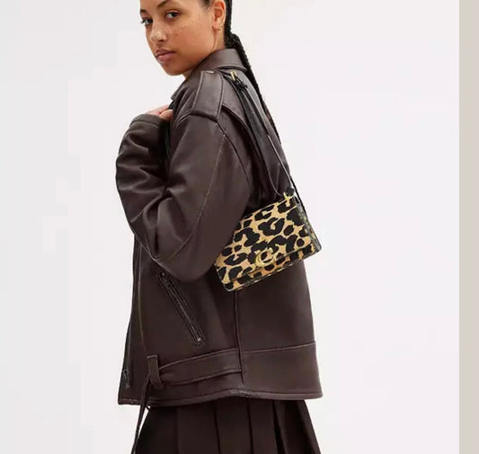 ORIG & IMPORTED CCH Retail Small Bandit Shoulder Bag With Leopard Print