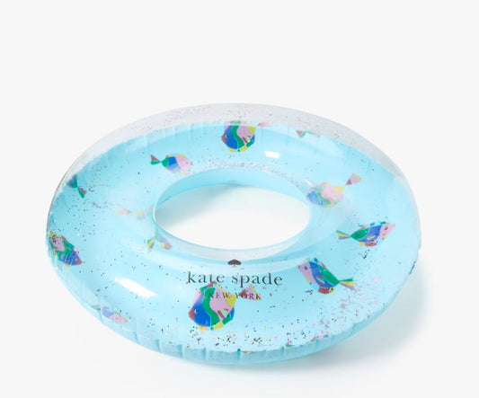 AUTHENTIC/ORIGINAL KateSpade KS Tropical Fish Round Blue Pool Float