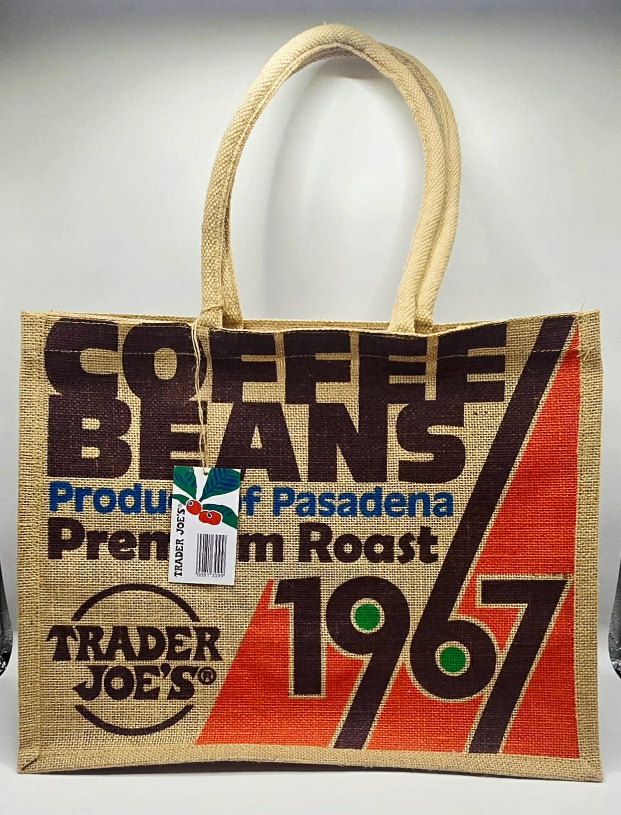 ORIG & IMPORTED NEW Trader Joe’s Canvas Large Tote Bag Reusable