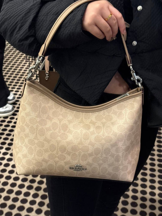 ORIG & IMPORTED CCH Laurel Shoulder Bag In Signature Canvas Sand/Taupe