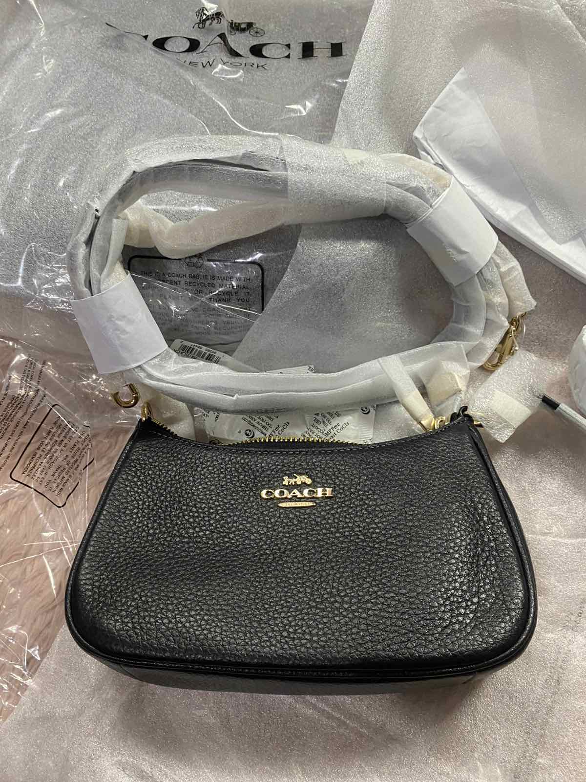 ORIG & IMPORTED Coach Teri Mini Crossbody Bag Black Chain Shoulder