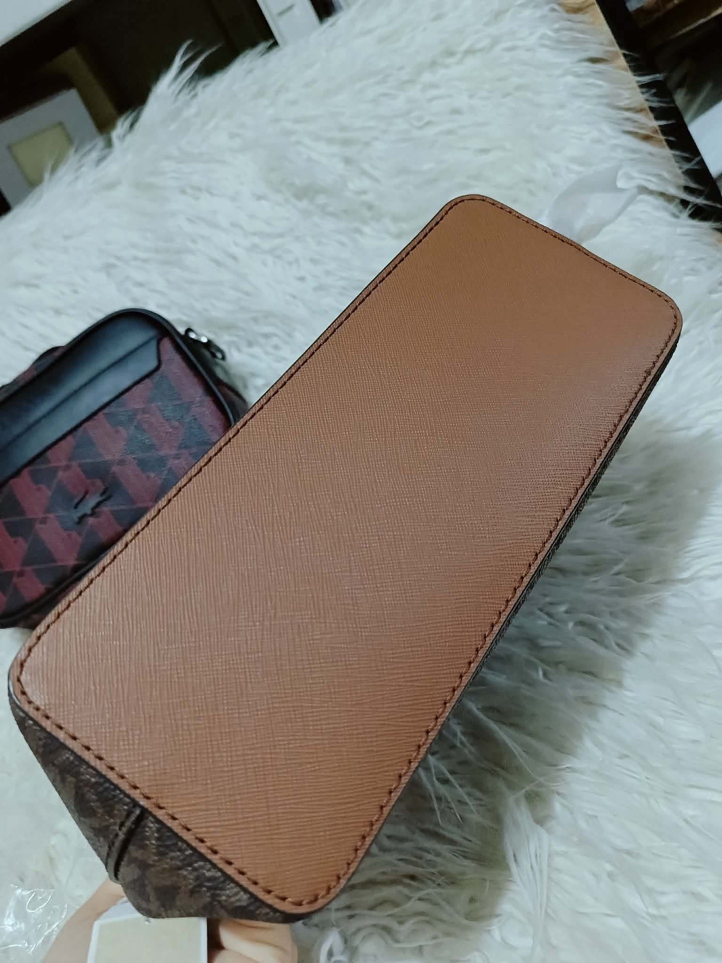 ORIG & IMPORTED MK Jet Set Travel Medium Dome Crossbody Bag Brown