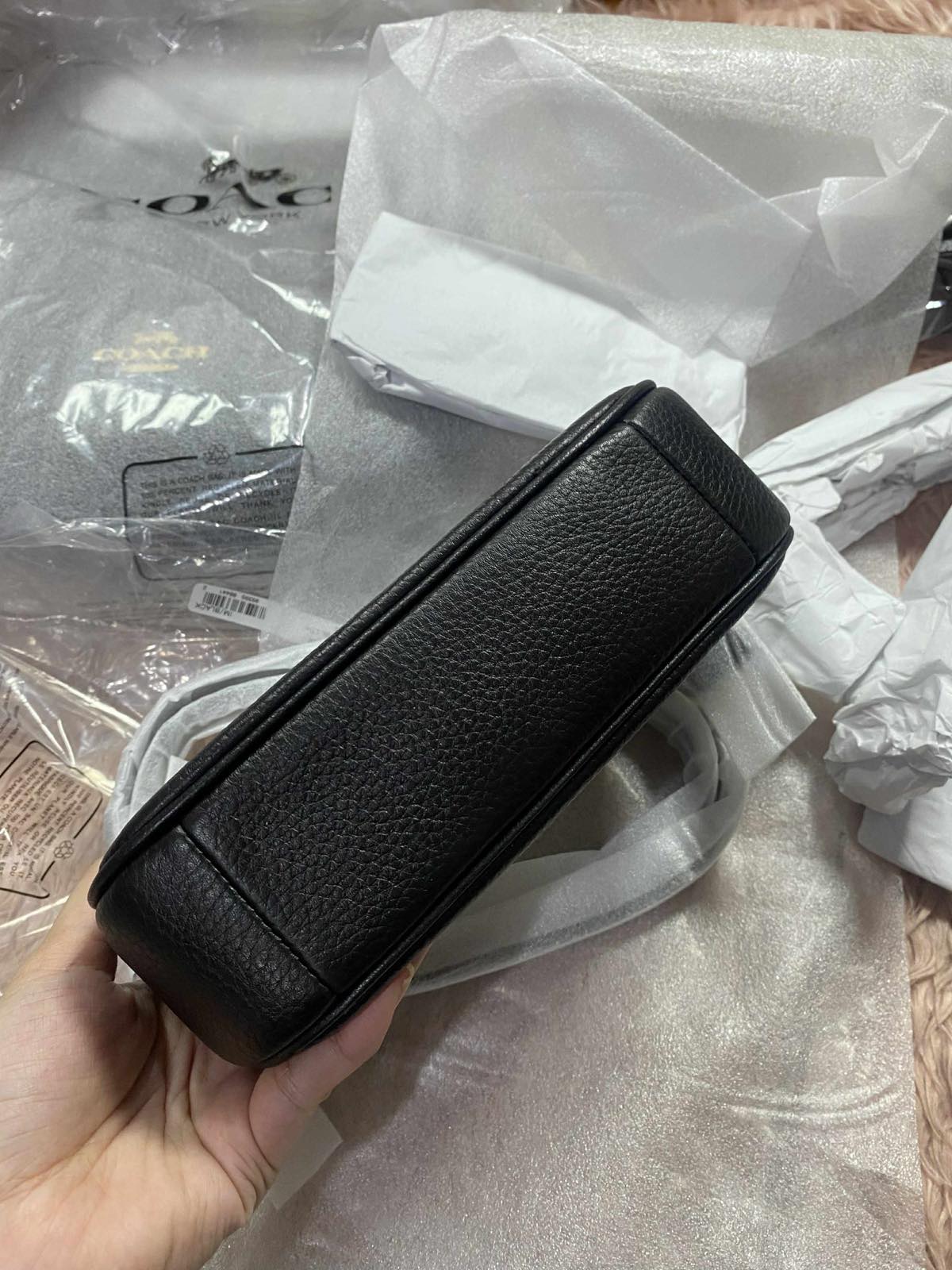 ORIG & IMPORTED Coach Teri Mini Crossbody Bag Black Chain Shoulder