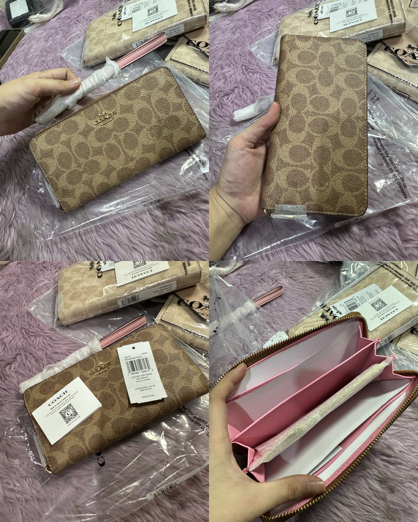 ORIG & IMPORTED CCH Long Zip Around Accordion Continental Women / Men Wallet