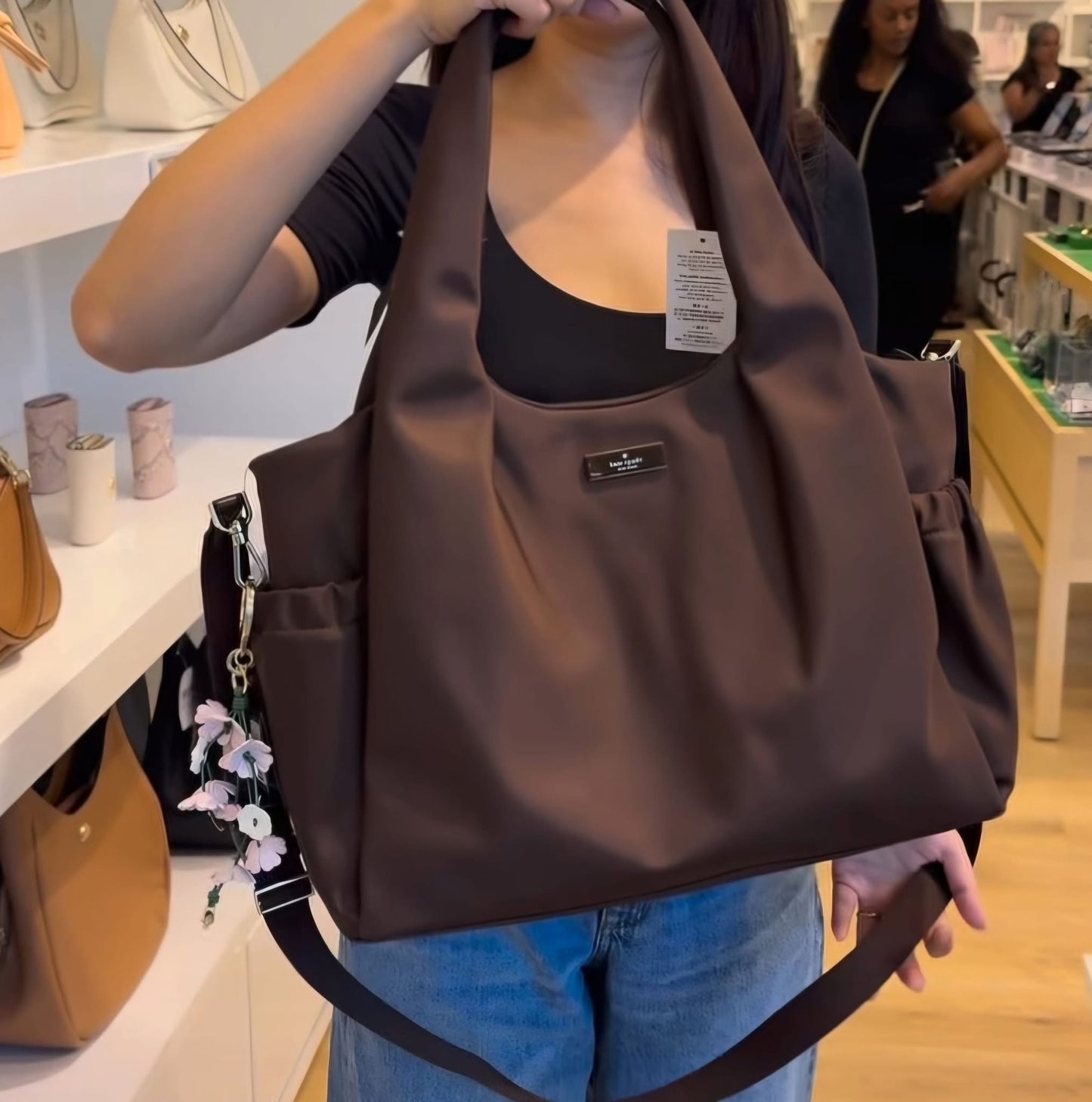 ORIG & IMPORTED KS Carter Nylon Large Baby Bag Black / Brown