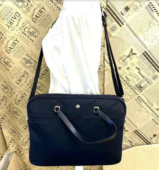 ORIG Preloved KateSpade KS Jae Laptop Nylon Blue Bag