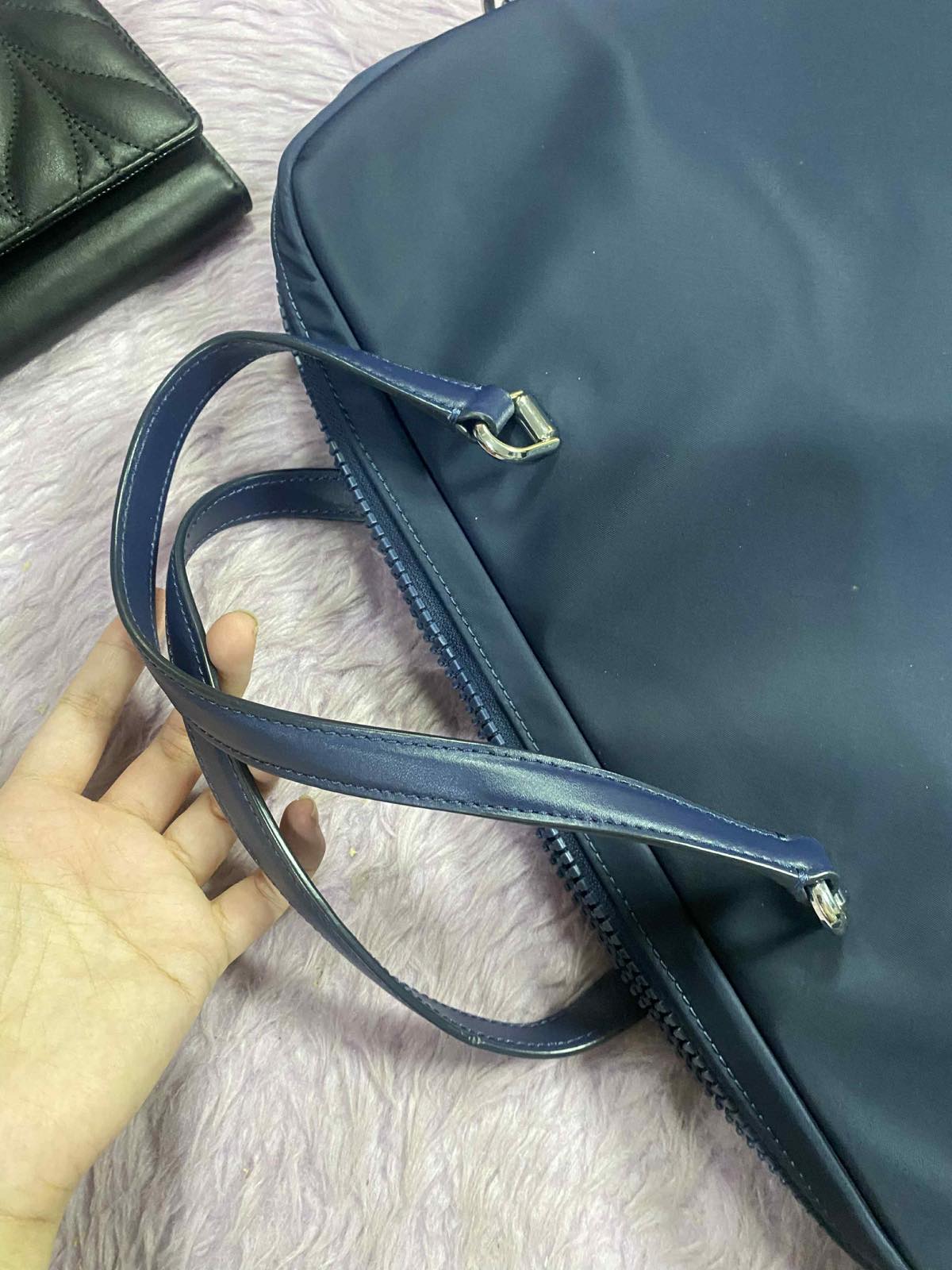 ORIG Preloved KateSpade KS Jae Laptop Nylon Blue Bag