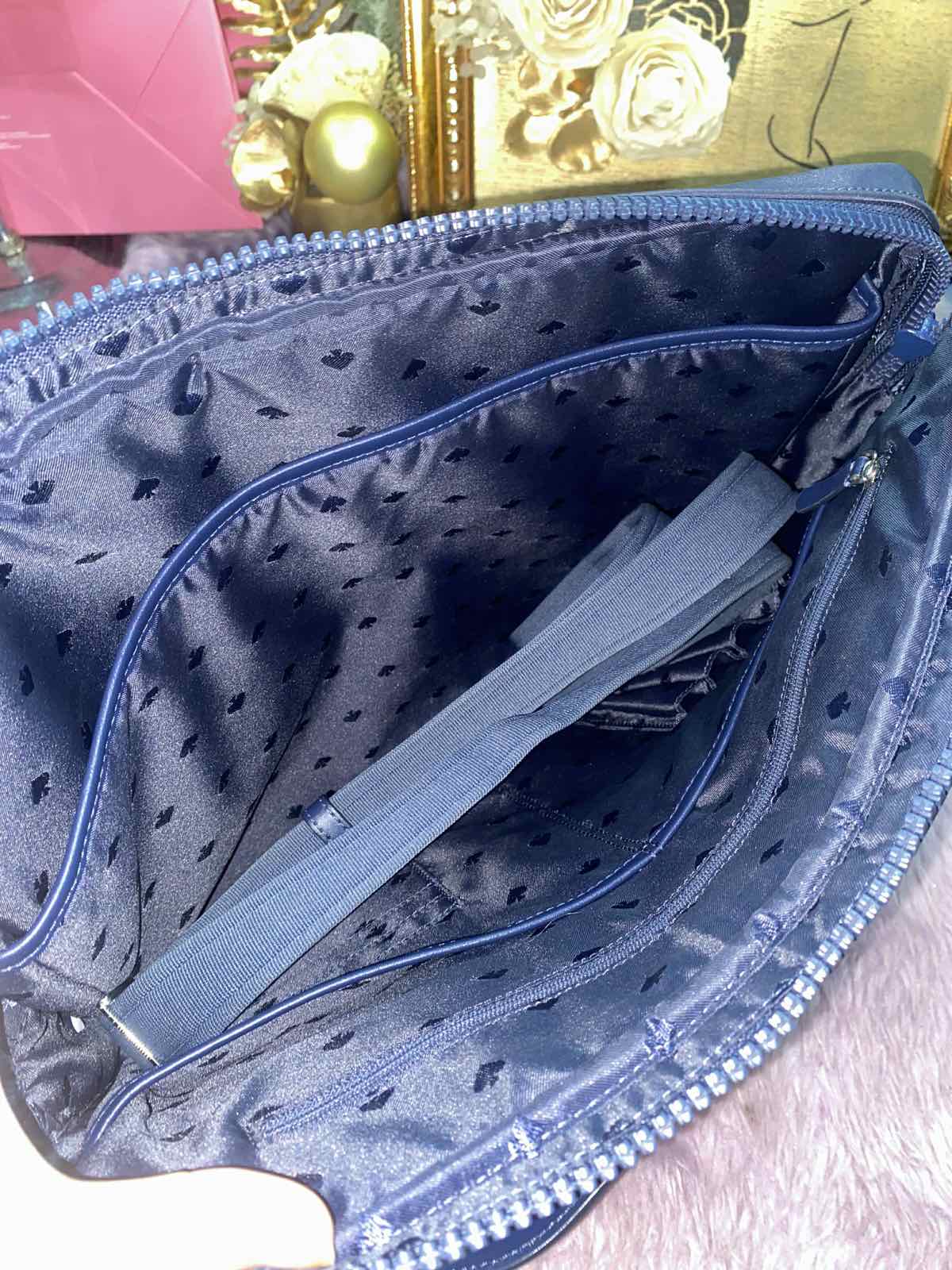 ORIG Preloved KateSpade KS Jae Laptop Nylon Blue Bag