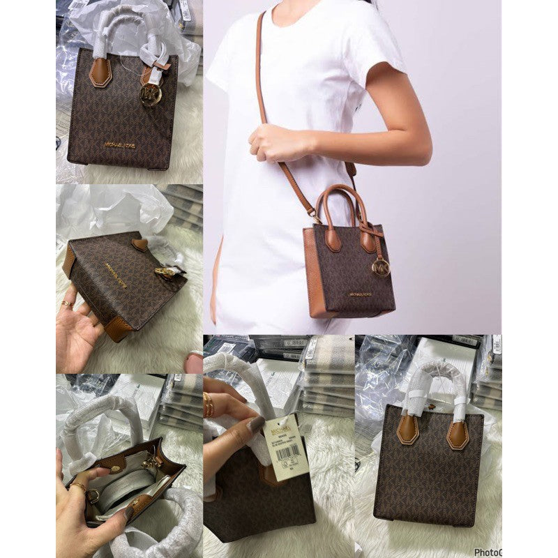 SALE! ❤️ AUTHENTIC/ORIGINAL Michael K0rs MK Mercer Extra-Small Mini Shopper Leather Crossbody Bag