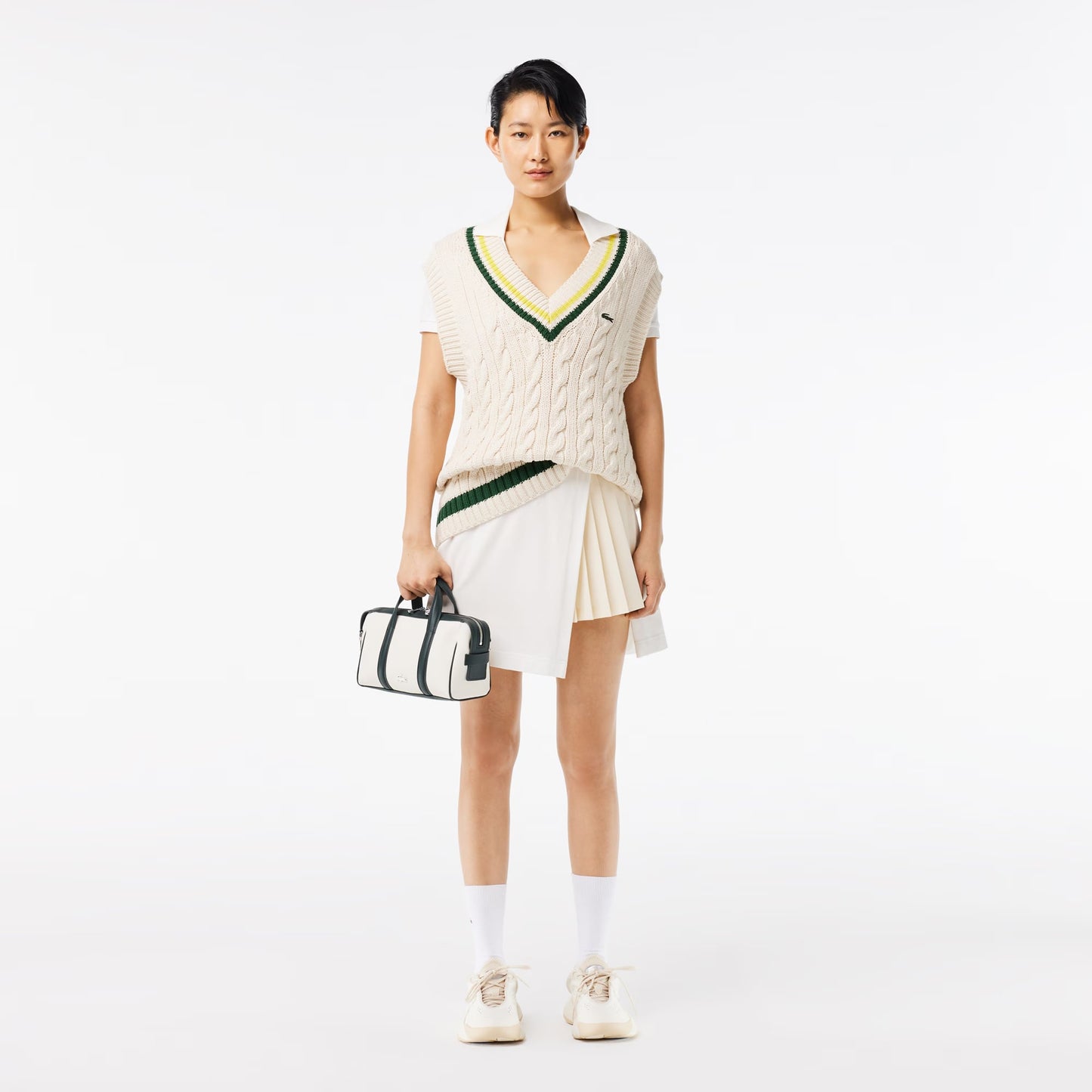 ORIG & IMPORTED Lacoste Small Nilly Petit Piqué Boston Bag