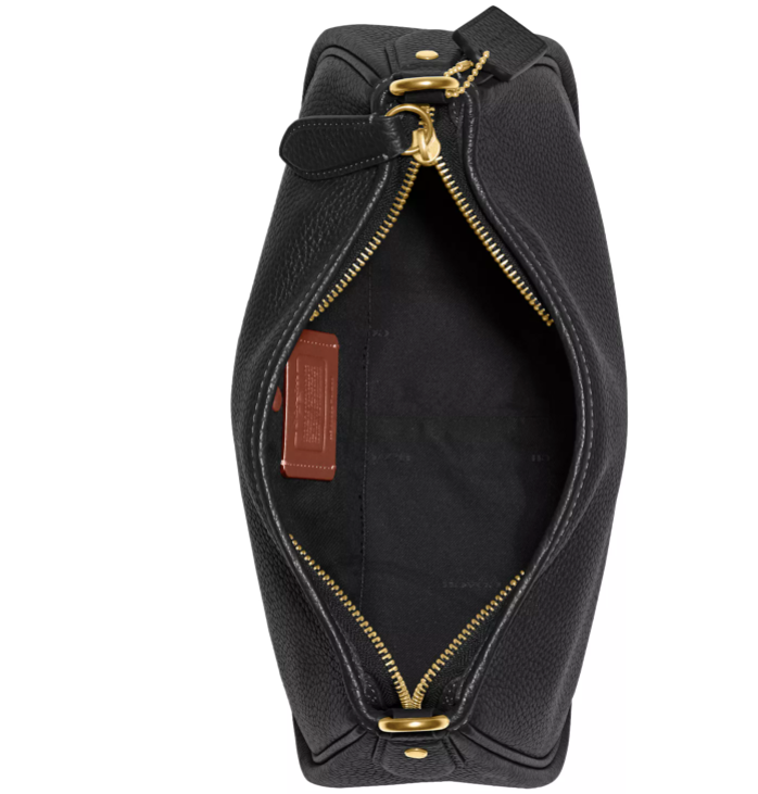 AUTHENTIC/ORIGINAL Coach Retail Soft Pebble Leather Cary Convertible Crossbody Black Bag