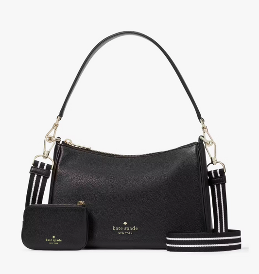 AUTHENTIC/ORIGINAL KateSpade KS Rosie Shoulder and Crossbody Bag in Black with Pouch