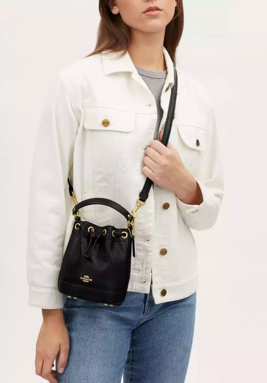 ORIG & IMPORTED Coach Mini Bucket Bag Black