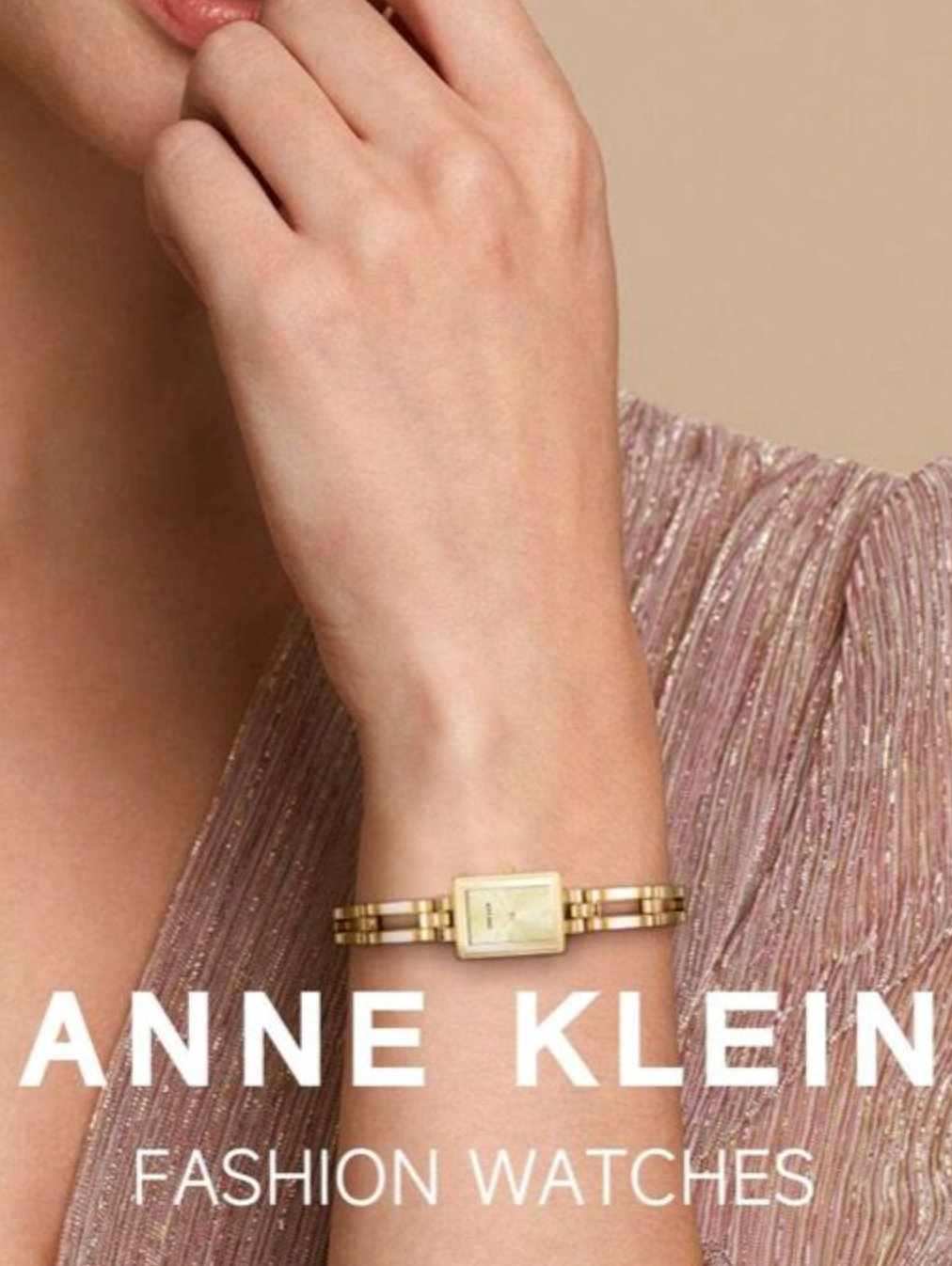 ORIG & IMPORTED Anne Klein AK Gold Small Watch 4898CHGB