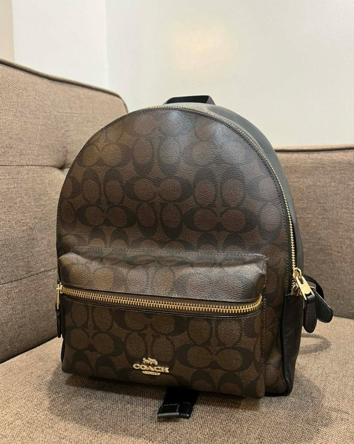 ORIG Preloved CCH Charlie Medium and Large Saddle Brown Backpack Bag