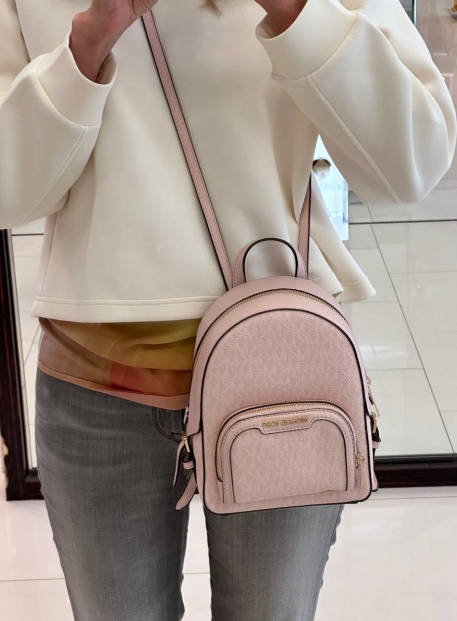 ORIG & IMPORTED MK Jaycee Mini Convertible Backpack Crossbody Bag Brown Black