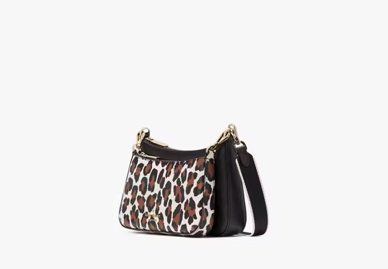 AUTHENTIC/ORIGINAL KATE SPADE KS Duet Leopard Small Crossbody
