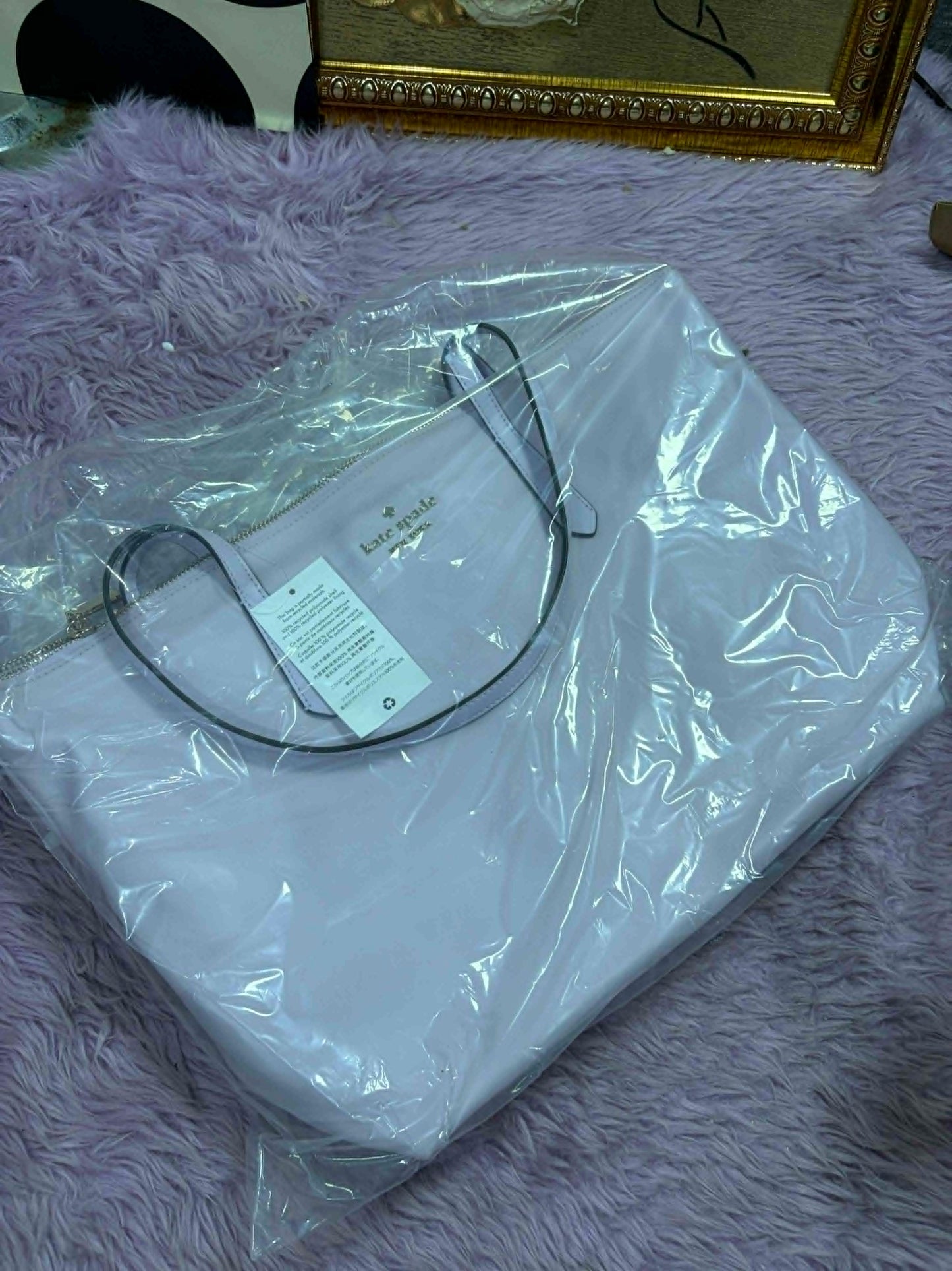 ORIG & IMPORTED KS Kitt Medium Tote Nylon Bag in Black / Brown / Green / Purple