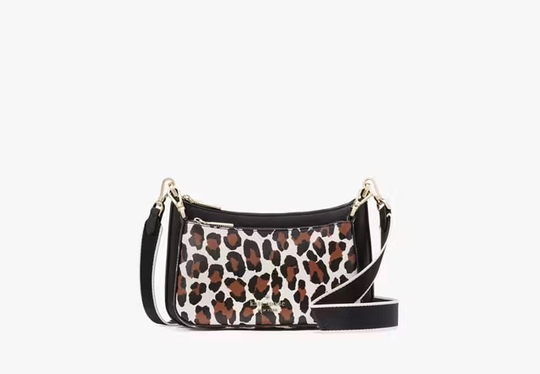 AUTHENTIC/ORIGINAL KATE SPADE KS Duet Leopard Small Crossbody