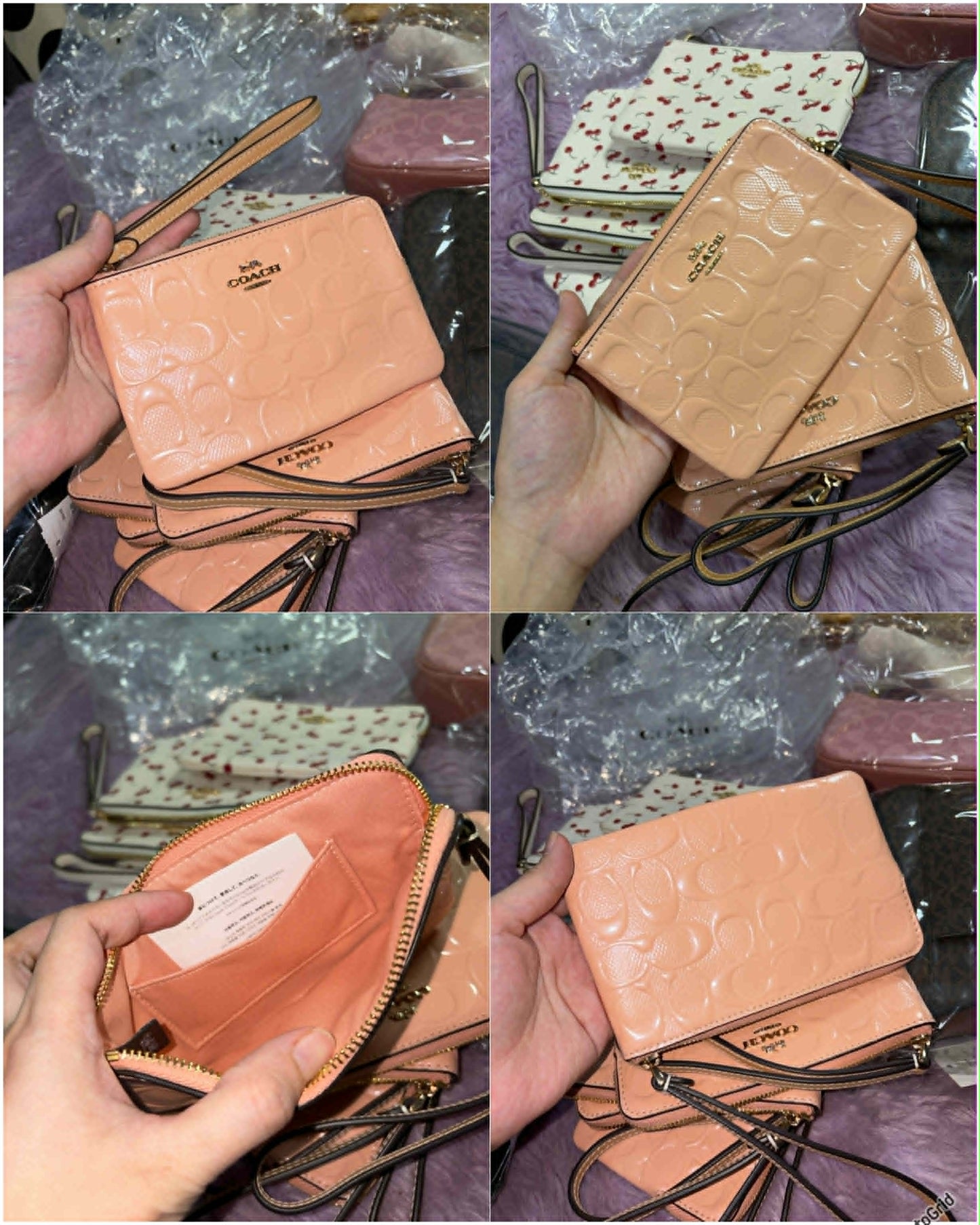 ORIG & IMPORTED CCH Corner Zip Small Wristlet Card Purse Wallet