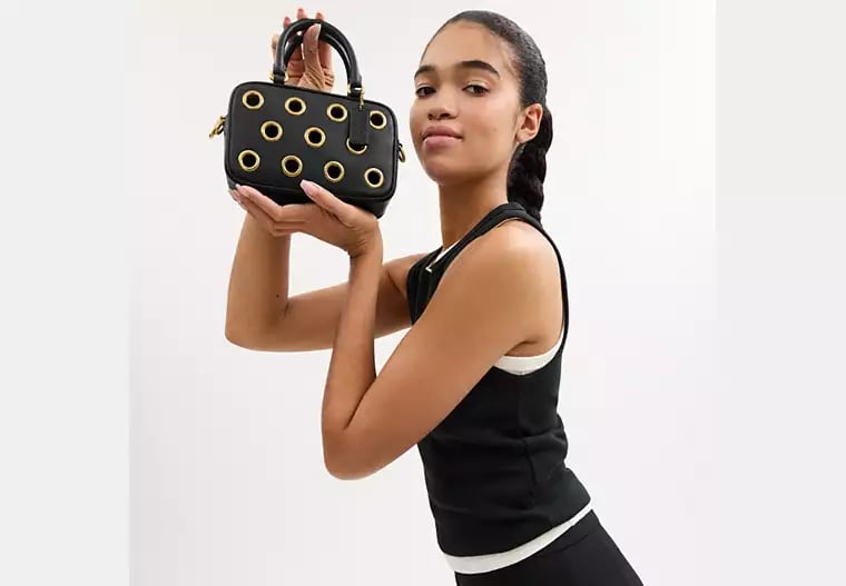 AUTHENTIC/ORIGINAL COACH Satchel Crossbody Bag With Grommets