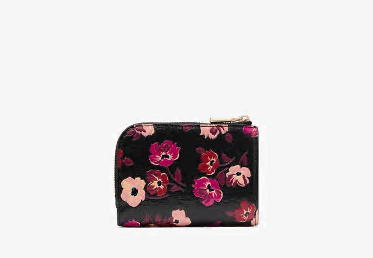 ORIG & IMPORTED Kate Spade KS Devin Fall Poppies Small Compact Wallet