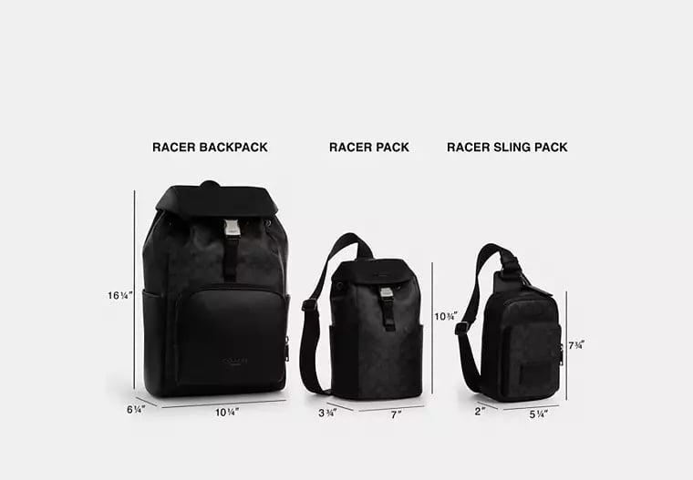 AUTHENTIC/ORIGINAL COACH Racer Pack In Signature Jacquard