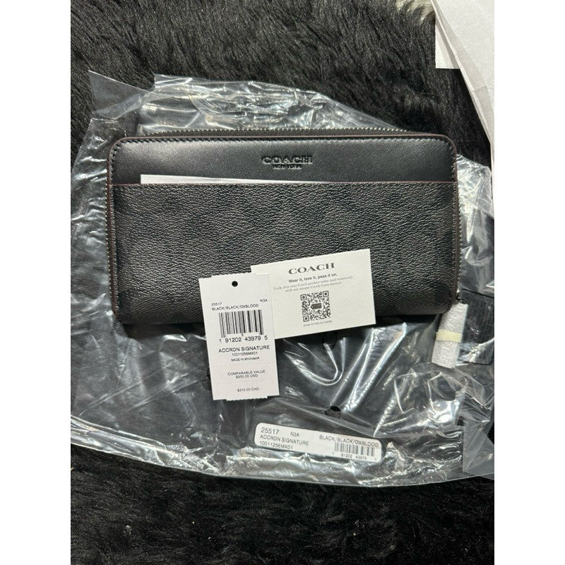 ORIG & IMPORTED CCH Accordion Long Men's Wallet In Signature Canvas Black