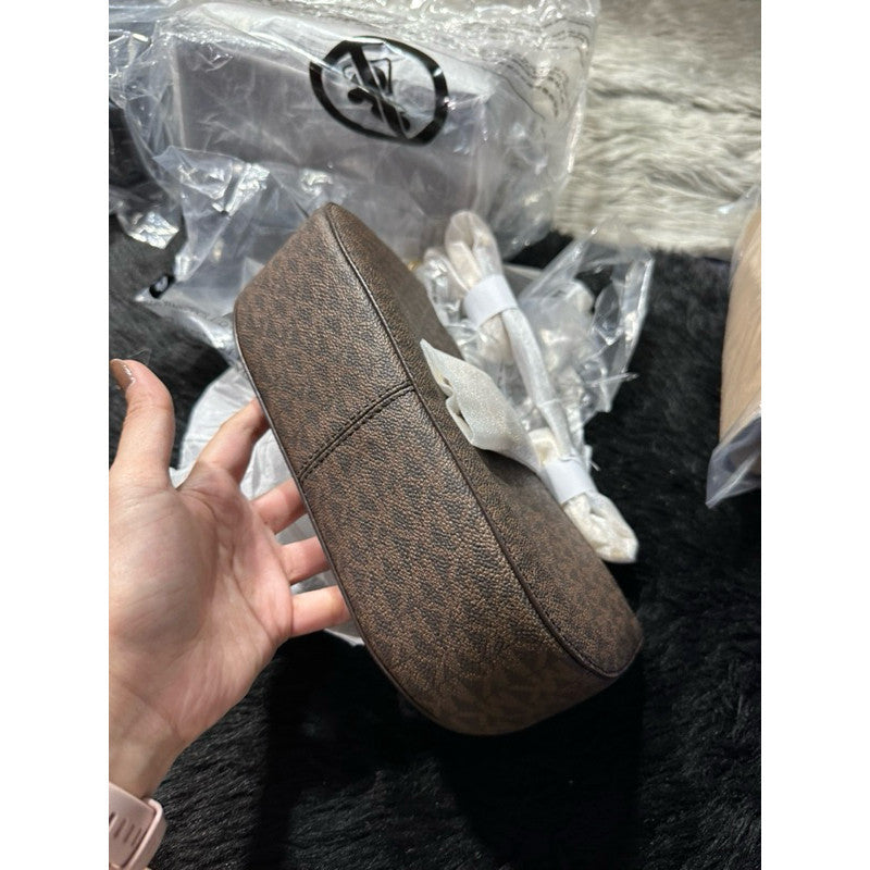 ORIG & IMPORTED MK Carmen Small Logo Shoulder Bag Brown