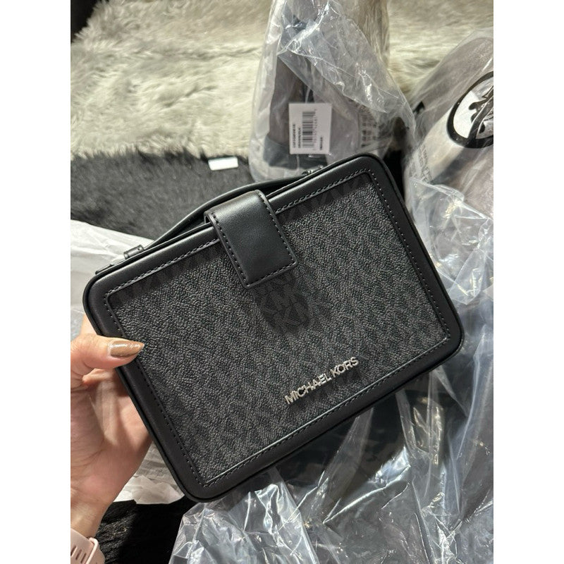 ORIG & IMPORTED MK Cooper Black Lunch Box Top Handle Crossbody Men's Bag