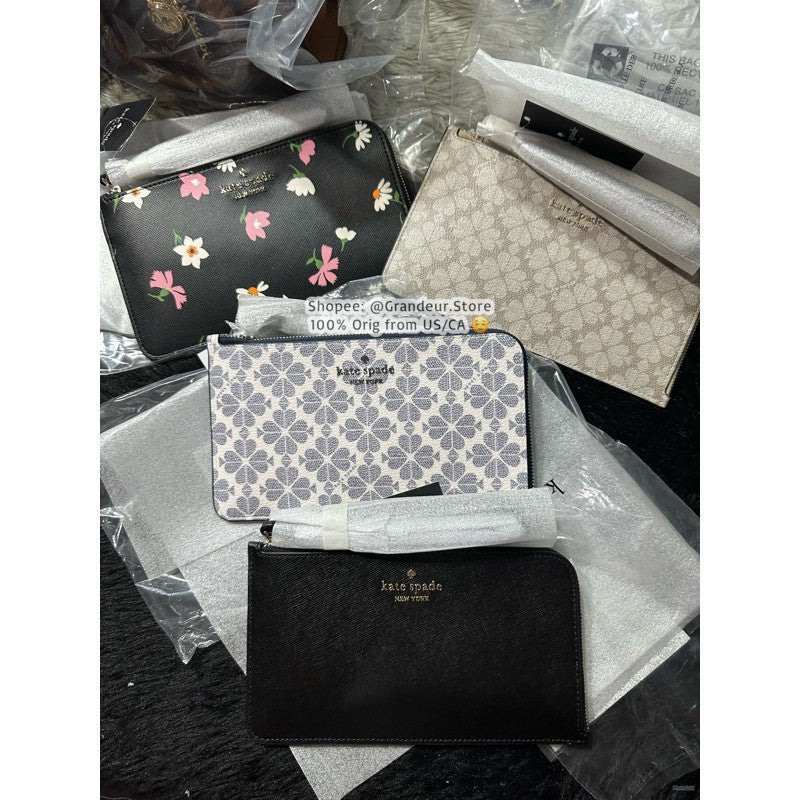 ORIG & IMPORTED KS Lucy Small & Medium L-zip Wristlet Wallet