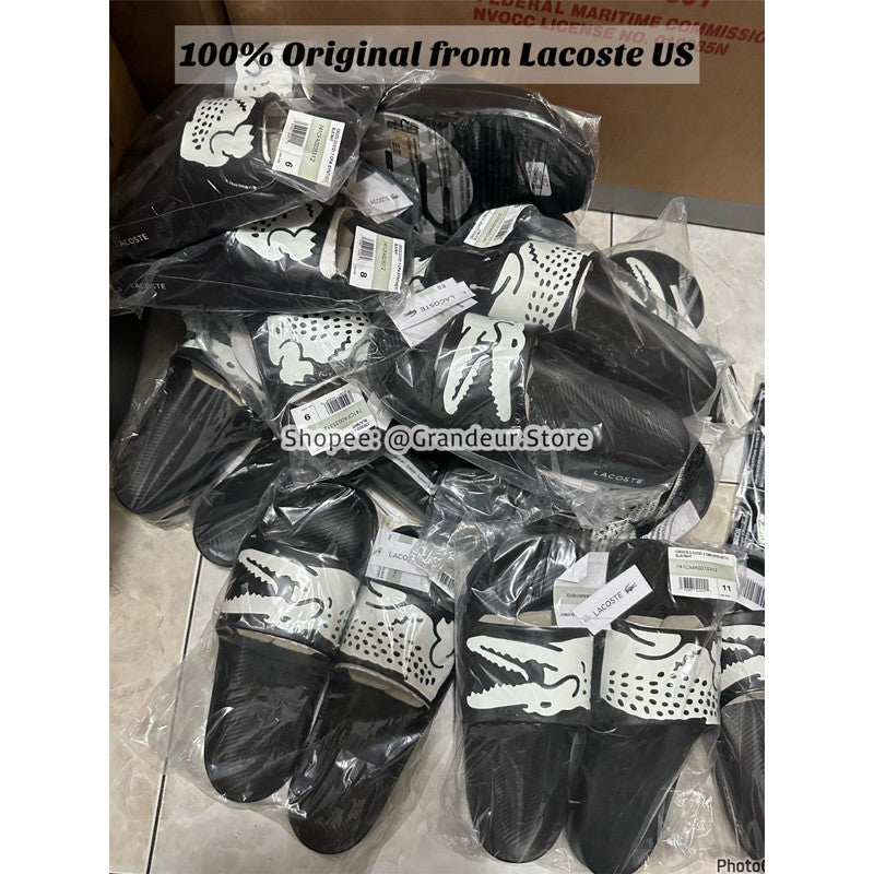 SALE! ❤️ AUTHENTIC/ORIGINAL LAC0ST Croco 2.0 Synthetic Slides Men & Women Unisex