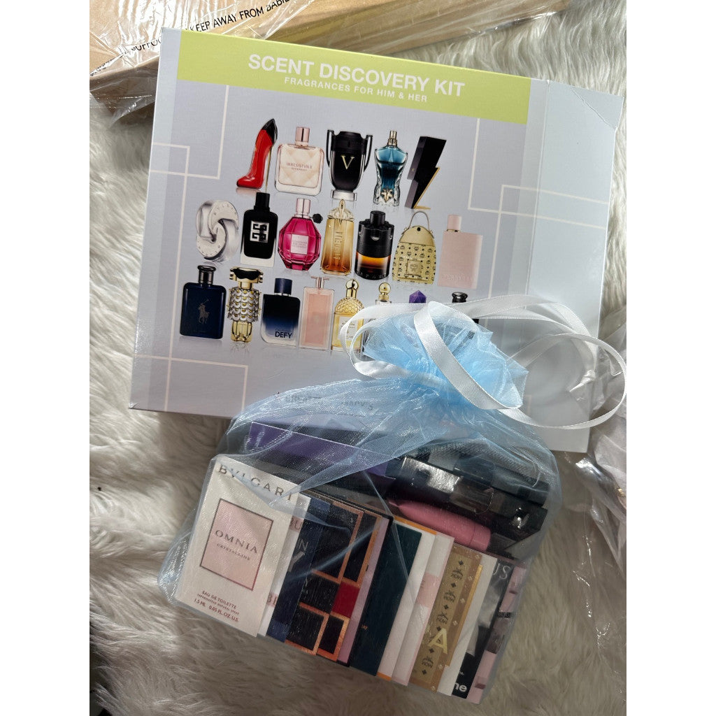 ORIG & IMPORTED Macys 21-Pc. Fragrance Perfume Sampler Decant Set For Him & Her 100% ORIG
