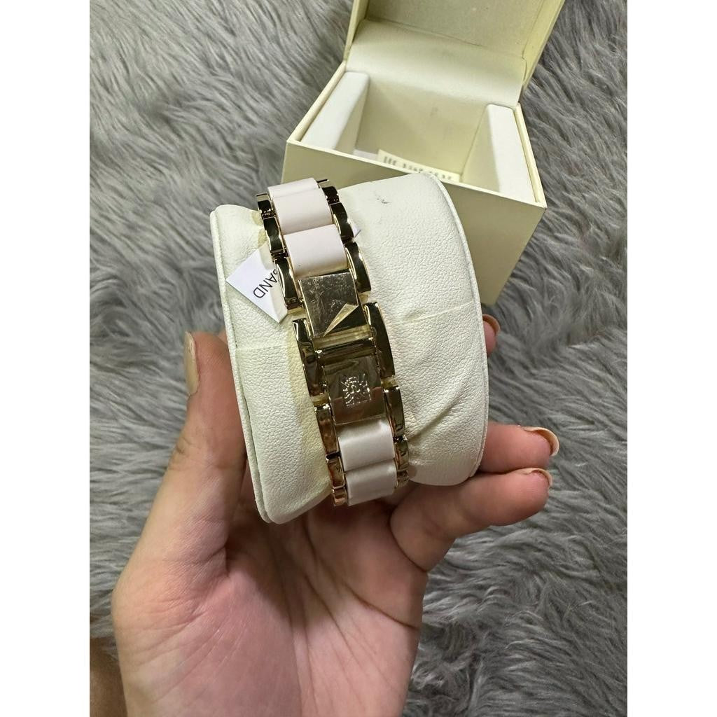 ORIG & IMPORTED AK Klein Women's AK/1412IVGB Gold-Tone and Ivory Resin Bracelet Watch