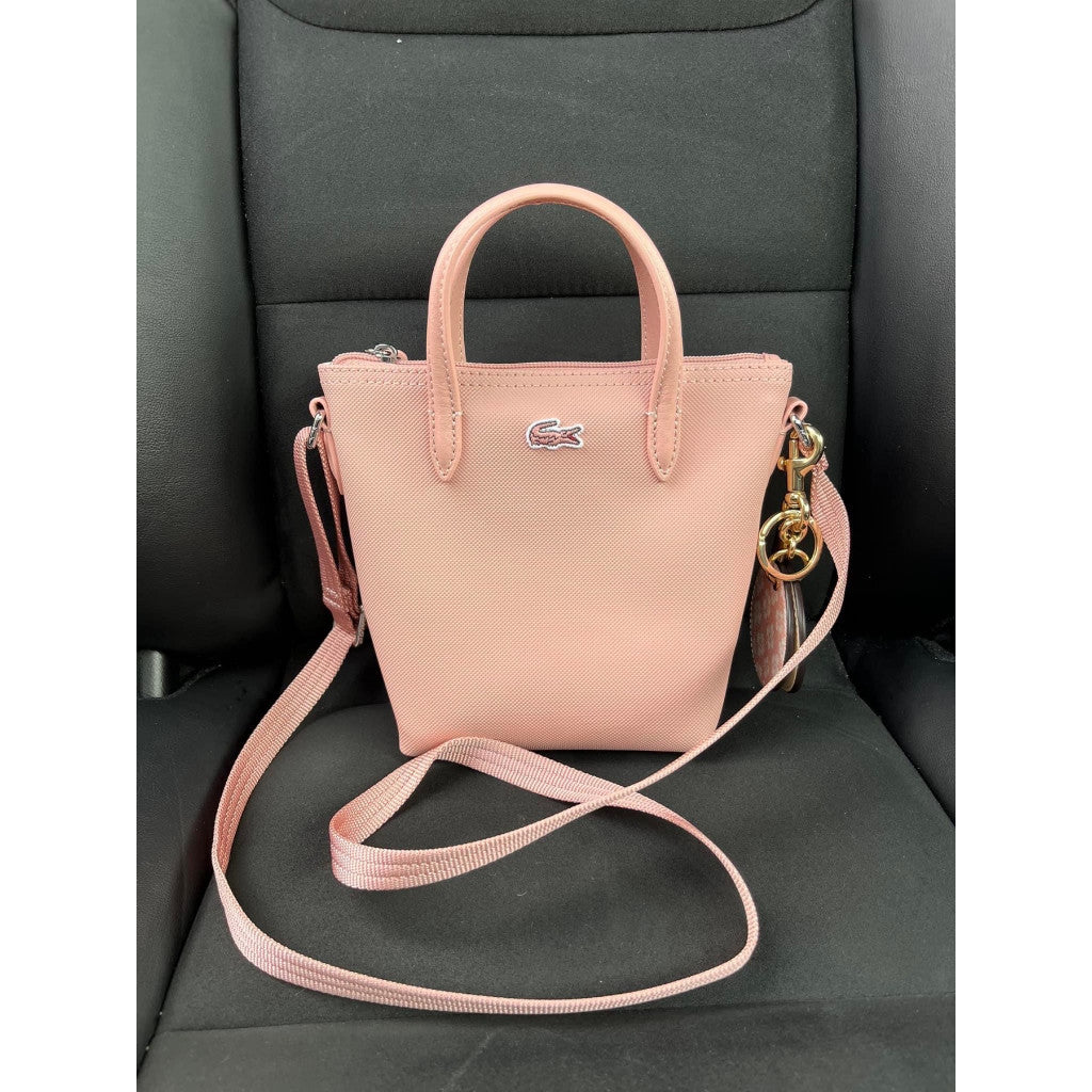 ORIG & IMPORTED LCT Women's Concept Petit Coated Canvas Mini Zip Tote Bag Pink