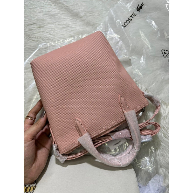 ORIG & IMPORTED LCT Women's Concept Petit Coated Canvas Mini Zip Tote Bag Pink
