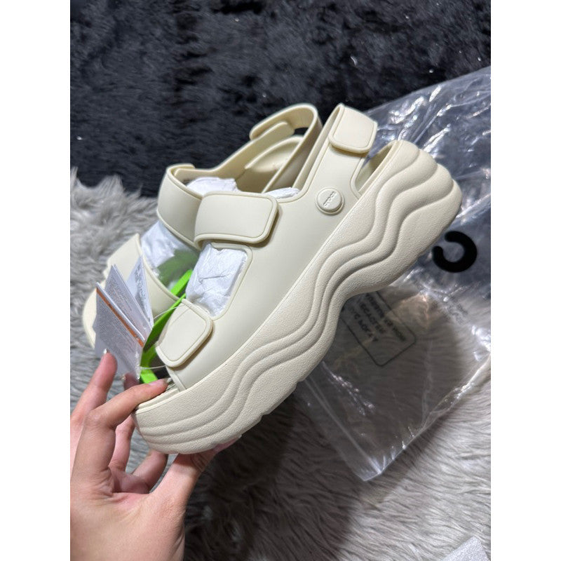 SALE! ORIG & IMPORTED Crocs Skyline Chunky Platform Wedge Sandals in Beige/Bone