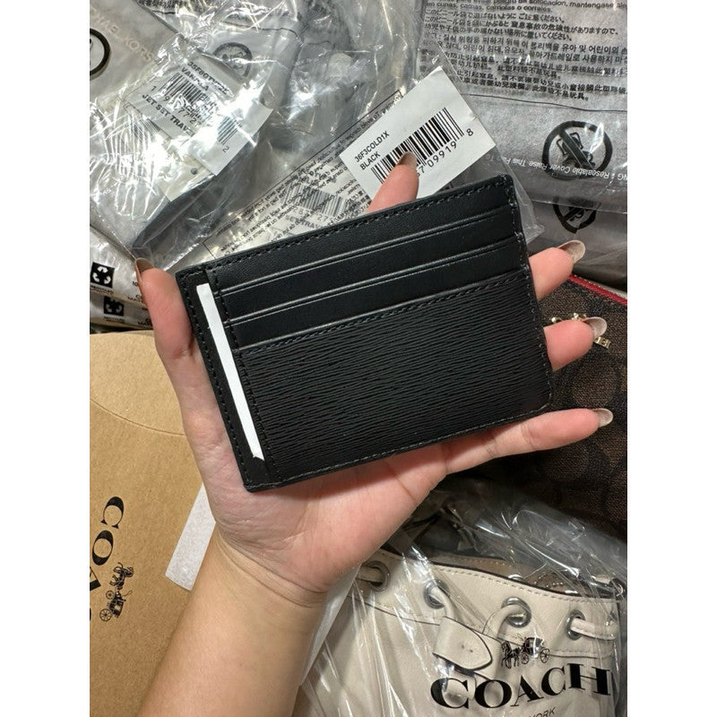 ORIG & IMPORTED MK COOPER SLIM CARD HOLDER BLACK Men's Wallet
