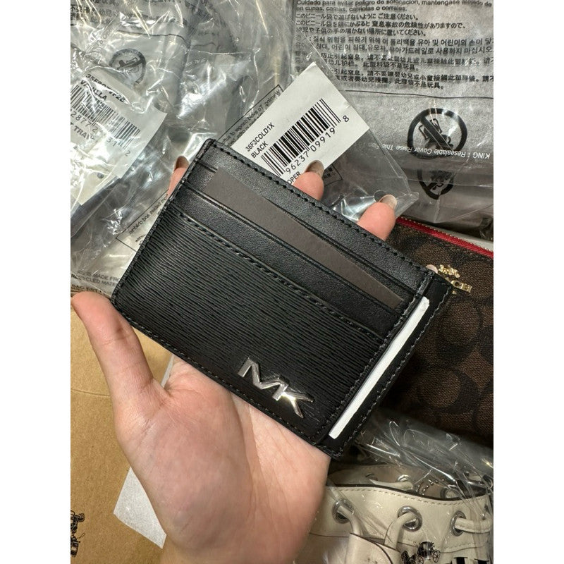ORIG & IMPORTED MK COOPER SLIM CARD HOLDER BLACK Men's Wallet
