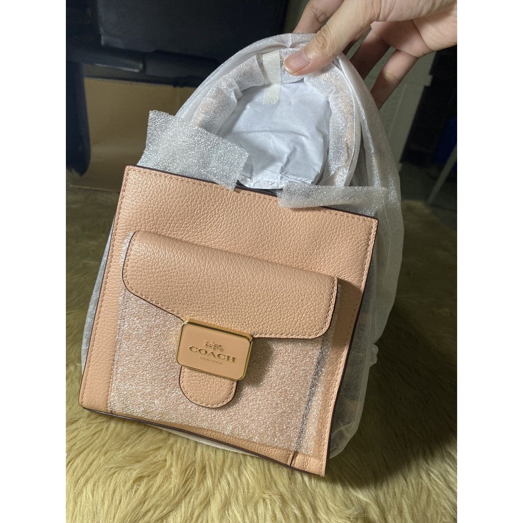 SALE! ❤️  C0ACH Mini Pepper Crossbody Bag in Gold/Shell Pink