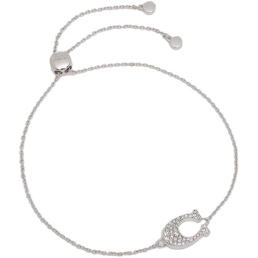 SALE! ❤️ ORIG & IMPORTED CCH Pave Signature Slider Bracelet in Silver
