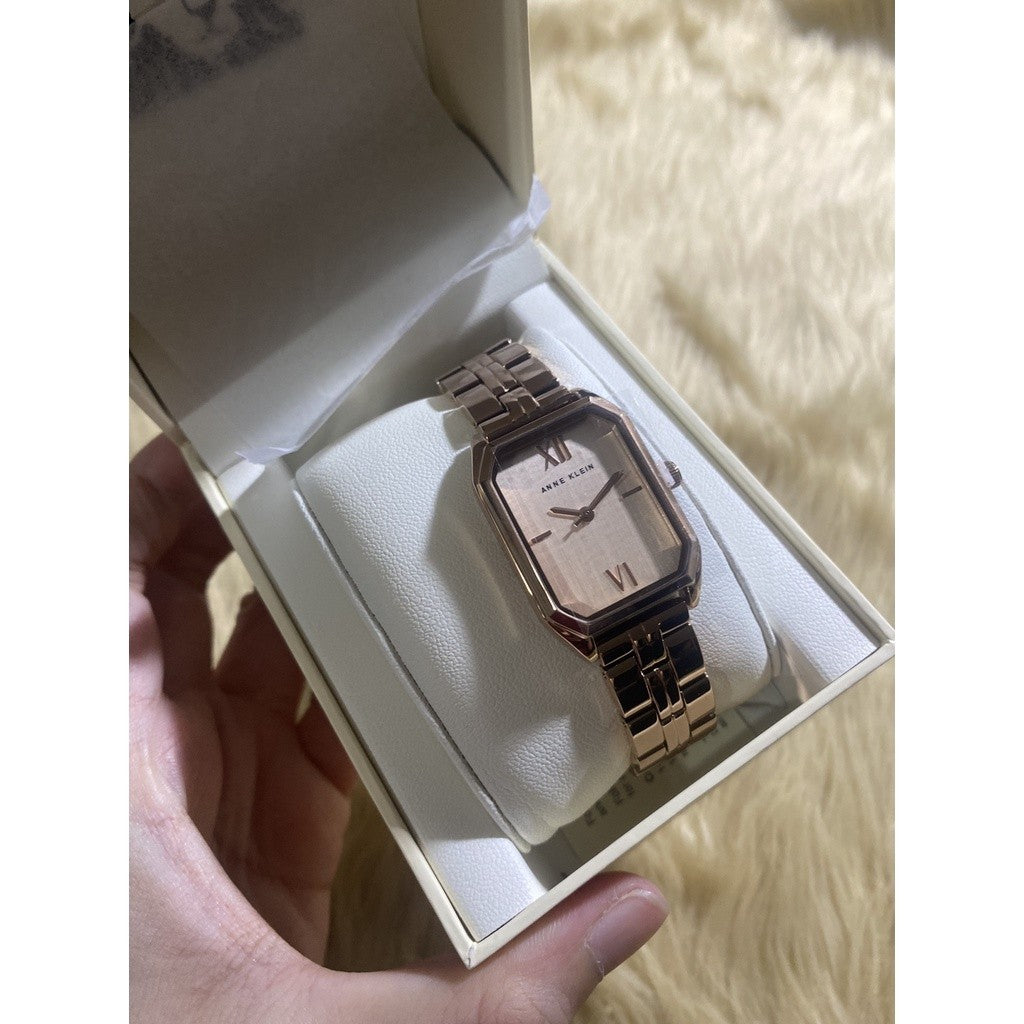 AK Klein Women's Watch with Metal Strap, Rose Gold AK/3774RGRG